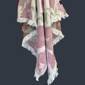 Resim %100 Pamuk Jakarlı Peştemal - Begonvil 