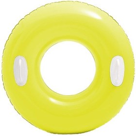 Resim Tutacaklı Parlak Simit - Intex - Neon Yeşil - 76 Cm 59258 