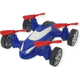 Resim Sürtmeli Drone Araba Hareketli Pervane - Mavi (Lisinya) 