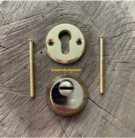 Resim Kale Pirinç Sarı Çelik Kapı Silindir Rozeti Barel Rozeti Kapı Göbeği 