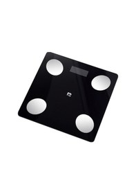 Resim Akıllı Vücut Yağlığı Terazi, Mijia Uygulaması İle Tam Vücut Analizi, Bluetooth Senkronizasyonu, Usb Şarjlı, 26x26 Cm Siyah 