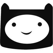 Resim Adventure Time Finn Oto Motor Laptop Duvar Folyo Sticker 30 x 24 