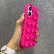 Resim Şirin Yaratıcı Emme Kupa Iphone 16 15 14 13 12 11 Pro Max IÇin Ekstra Aksesuar Tutucu Komik Yumuşak Silikon Arka Kapak 