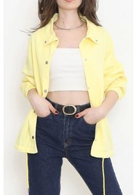 Resim Oversize Ceket Sarı - 2295.1367. 