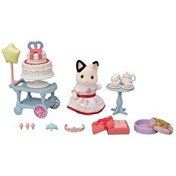 Resim Sylvanian Families Parti Zamanı Oyun Seti Smokin Kedi Kız 