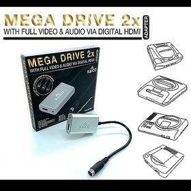 Resim Kaico SEGA Megadrive 2x Line Doubler HDMI Adaptörü - Sega Saturn, Megadrive, Genesis, SNK Neo Geo ile kullanım için - RGB ve Kompozit çıkışı destekler - SEGA için Hepsi Bir Arada Çift Taraflı x2 HDMI 