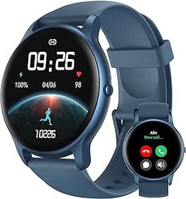 Resim Parsonver Akıllı saat, erkek, kadın, Bluetooth çağrılı, 100+ sporlu, IP68 su geçirmez, uyku monitörü, nabız, adım sayar, akıllı saat, Android iOS için, SPROD1, siyah 
