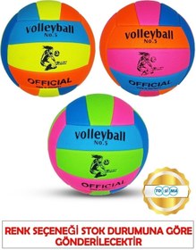 Resim Tosima Dikişli Voleybol Topu 5 Numara Soft Touch Voleybol Topu Renkli Voleybol Topu 