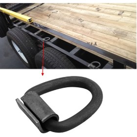 Resim Badem10 Kaynak Klipli Roro Sallama Halkası 4 Adet Karoser Römork Dorse Sabitleme Metal Halka Bağlama Kancası 