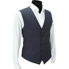 Resim Mentor Regalo Erkek Yelek V Yaka Lacivert Desenli 50590 