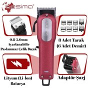 Resim Lesima Ls-1000 General Saç Sakal Kesme Makinesi Professional Paslanmaz Çelik Bıçak 