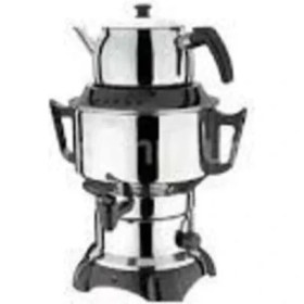 Resim 4,5 Lt Çelik Elektrikli Semaver Gri Aldante Dowry Stil 