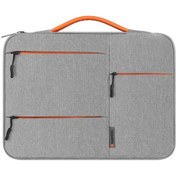 Resim Moveevo 14 İnç Su Geçirmez İş Laptop Çantası - Gri, Pu Kollü, İş Kullanıma Uygun Laptop Çantası 