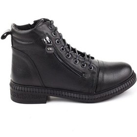 Resim Castleblack 20911-1 Siyah Kadın Kışlık Deri Bot Siyah 