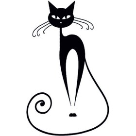 Resim Kedi Priz Sticker Priz Kedi Sticker Set Siyah Etiket Duvar Sticker 