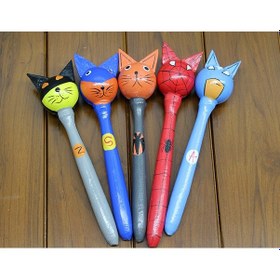 Resim River World Seri B Marakas Seti 5'li Ahşap 