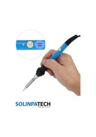 Resim 60W Sıcaklık Ayarlı Kalem Havya Stand Lehim Bant Lehim Pastası Seti 