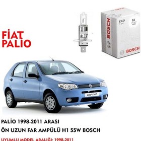Resim PALİO 1998-2011 ARASI ÖN UZUN FAR AMPÜLÜ H1 55W BOSCH 