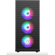 Resim Vento VG07F 650W Fsp 80+ Bronze Tempered Glass Rgb Gaming Kasa 