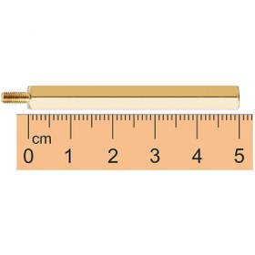 Resim M3 50Mm Metal Dişi-Erkek Aralayıcı Standoff - Metal Distans 