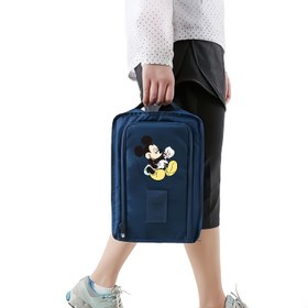 Resim 1 adet Disney Ultra-Portable Katlanabilir Ayakkabı Saklama Çantası - Çok Fonksiyonlu Golf Aksesuar Organizatörü, Açık Hava Seyahat Saklama Çantası, Çeşitli Renklerde Mevcut, Büyük Kapasiteli Seyahat Çantası 