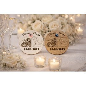 Resim Magnet Kişiye Özel Düğün Nişan Söz Kına İçin No8 