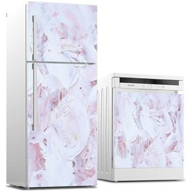 Resim Buzdolabı Ve Bulaşık Makinası Beyaz Eşya Sticker Kaplama Fırça İz 