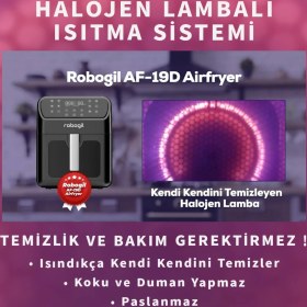 Resim 6,5 Lt Xxl Hava Fritözü Cam Kapaklı Siyah Kapağıyla Sağlıklı Pişirme 