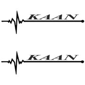 Resim Nabız Ritm Oto Cam Yapışkan Arma Kaan 30 X 8 Cm 