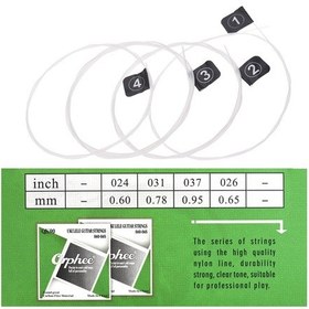 Resim Orphee Qk-90 Ukulele Takım Tel 