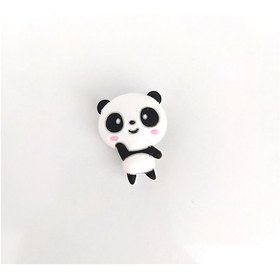 Resim Panda Terlik Ayakkabı Süsü Silikon Kız Erkek Aksesuar 1 Adet Hedi 
