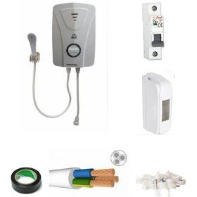 Resim Aydın Derya Elektrıklı Şohben 7 mt Kablolu Tam Takım Set 