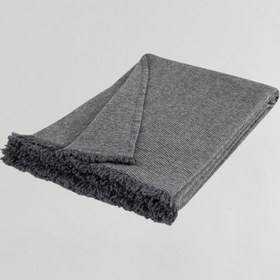 Resim Oslo Yün Koltuk Örtüsü/Throw - Gri / 130X170 