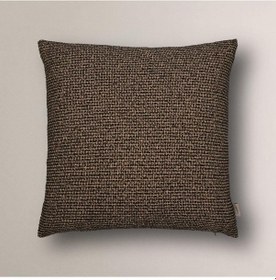 Resim Varese Dokulu Kırlent Kılıfı Kahverengi 