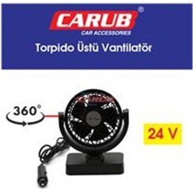 Resim VANTİLATÖR 24V TORPİDO ÜSTÜ TEKLİ FAN AYARLI 