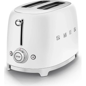 Resim SMEG 50'S STYLE RETRO MAT BEYAZ 2x1 EKMEK KIZARTMA TSF01WHMEU 