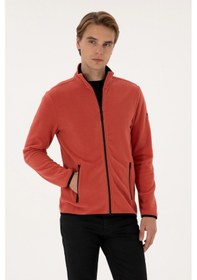 Resim U.S. Polo Assn. Erkek Regular Fit Gül Kurusu Polar Örme Hırka 50313779-VR026 