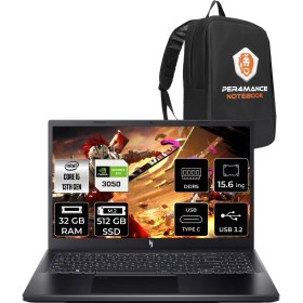 Resim Acer Nitro V 15 Intel Core I5 13420H 32GB 512GB SSD RTX3050/6GB 144Hz 15.6" Fhd Fdos Taşınabilir Bilgisayar NH.QNCEY.002 & Per4 Çanta NHQNCEY002P317 