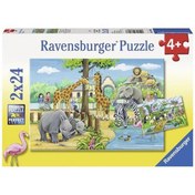 Resim Ravensburger 2x24 Parça Puzzle Zoo 078066 
