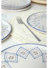 Resim Keramika Floral Waves Nordic Pasta Tabağı 22 Cm 6 Adet 22669 Çok Renkli 