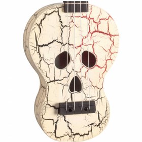 Resim Mahalo Soprano Ukulele (Skull White) 