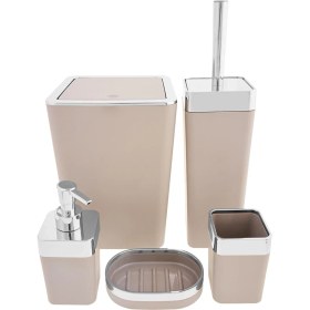 Resim Emsan Hobi 5 Parça Banyo Seti Rose 