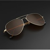 Resim Polarize Aviator Damla Gold-kahverengi Erkek Güneş Gözlüğü 