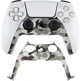 Resim Ps5 Dualsense Oyun Kolu Kamuflaj Dekoratif Plastik Kaplama 