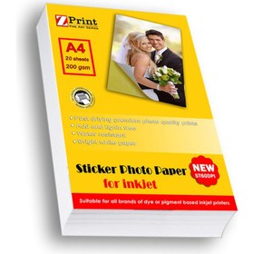 Resim Yapışkanlı Sticker Fotoğraf Kağıdı A4 20 Yaprak 200 gr (Epson,canon,hp) 