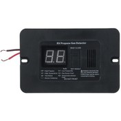 Resim Dijital Rv Propan Gaz Dedektörü 85db Yüksek Alarm, Dc 12v Siyah 
