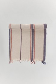 Resim Aruna Keten Peştemal - Lacivert / 90x170 cm 