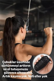 Resim MİNGODAN Dambıl Fitness Ağırlık Kavrama Pedi Kondisyon, Barfiks, Egzersiz Aletleri İçin Kaymaz Avuç İçi Ped 