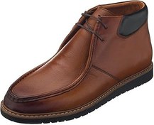 Resim Costo Shoes 45 - 46 - 47 - 48 -49 - 50 ZU0106 Taba Deri Büyük Numara Dana Derisi Rahat Geniş Kalıp Erkek Bot 