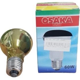 Resim Gürbüz R63 60W E27 Sarı Ampul Osaka 